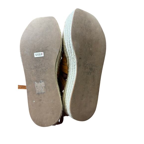 Ulla Johnson Valencia Twisted Contrast Leather Platform Espadrille Sandal sz 10 - Picture 4 of 4